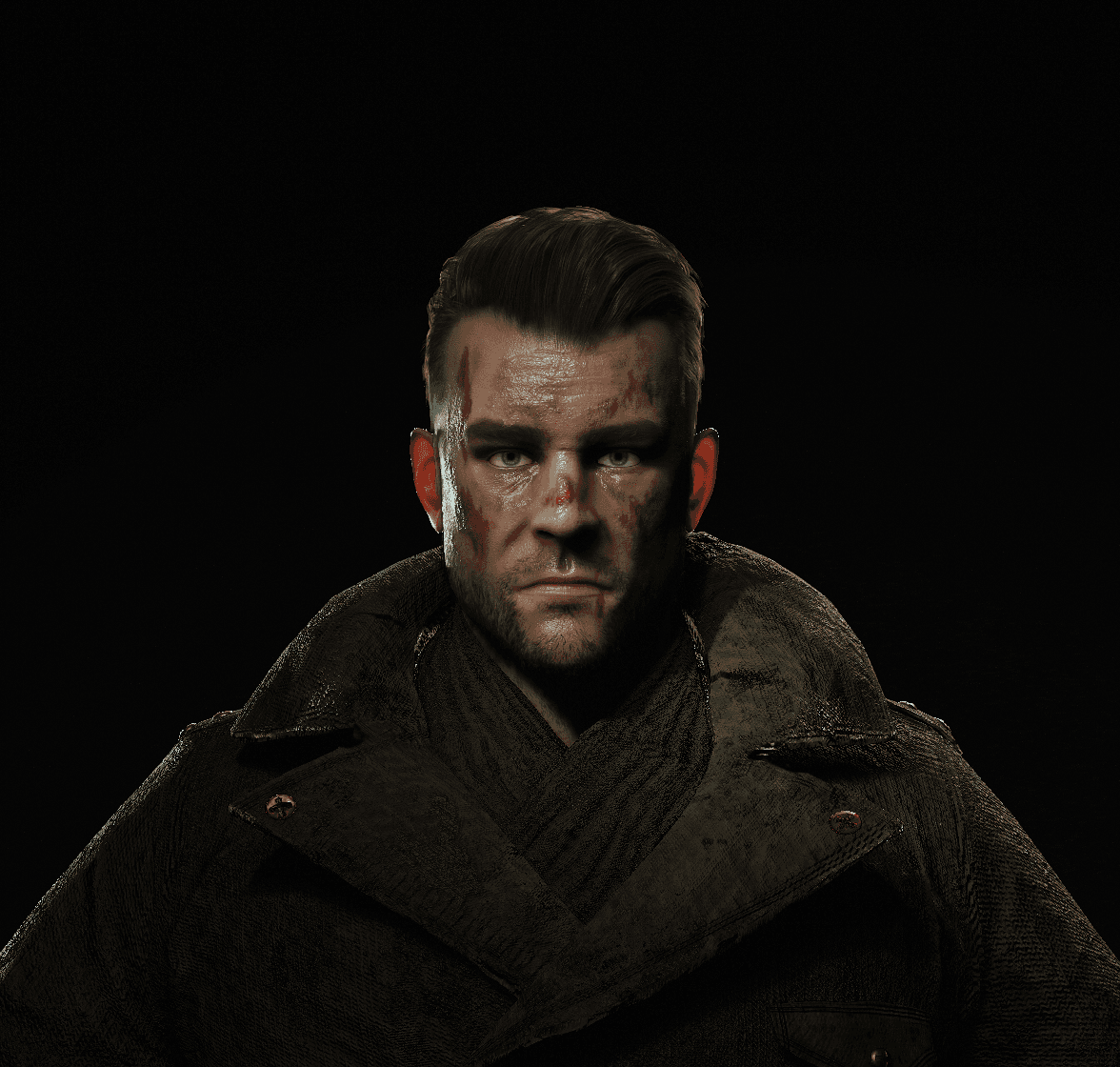 3D art render — stylised character