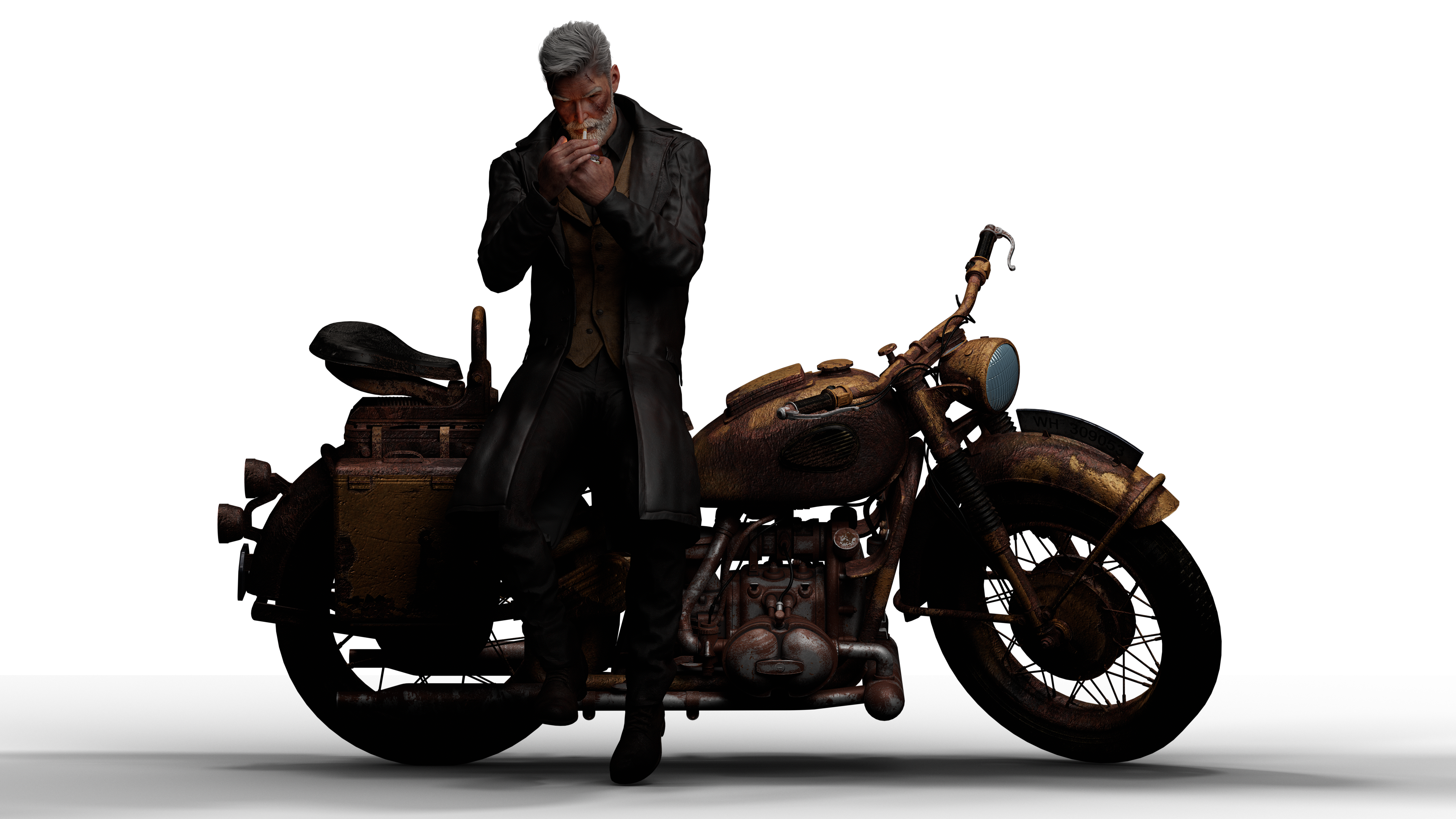 3D render — Unreal Engine 5 leader cinematic camera view